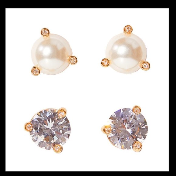 KATE SPADE NEW YORK RISE AND SHINE 2 PAIR EARRING SETS. NWT